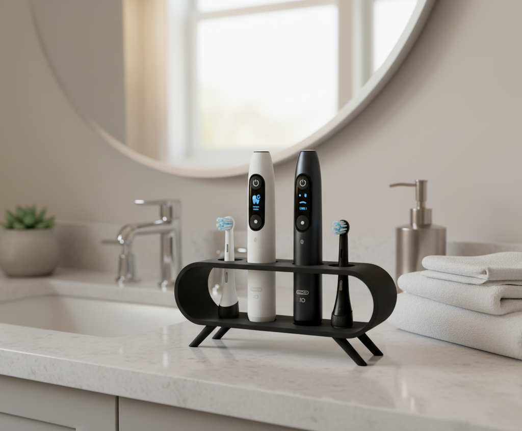 Stand Holder for 2 Oral-B iO Toothbrushes and 2 Heads
