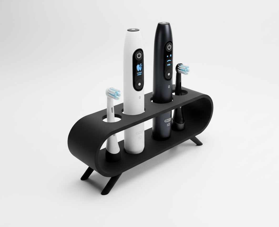 Stand Holder for 2 Oral-B iO Toothbrushes and 2 Heads