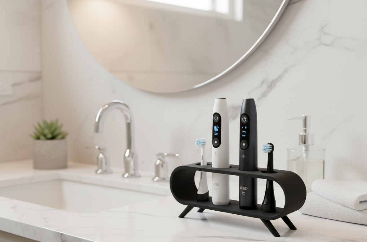 Stand Holder for 2 Oral-B iO Toothbrushes and 2 Heads